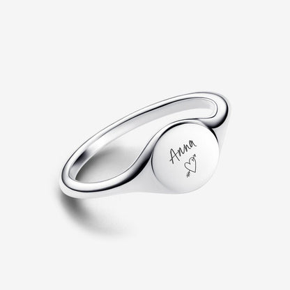 Anel Engravable Signet