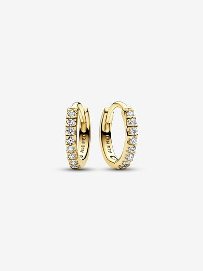 Argolas Huggle Revestimento de ouro 14k