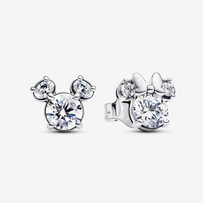 Brincos Stud Disney Mickey Mouse e Minnie Mouse