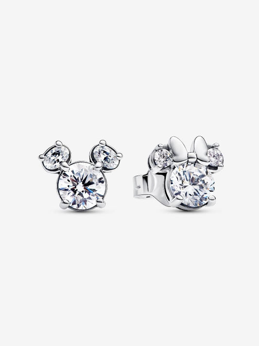 Brincos Stud Disney Mickey Mouse e Minnie Mouse