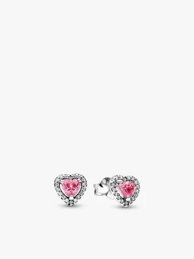 Conjunto de Joalharia Corações Pavé