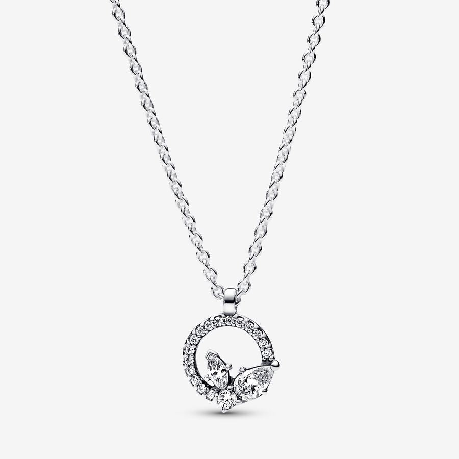 Colar com Pendente Sparkling Herbarium Circle & Cluster