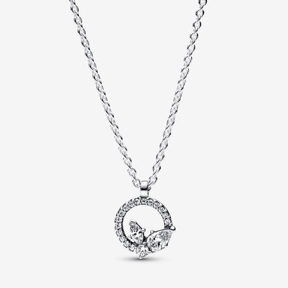 Colar com Pendente Sparkling Herbarium Circle & Cluster