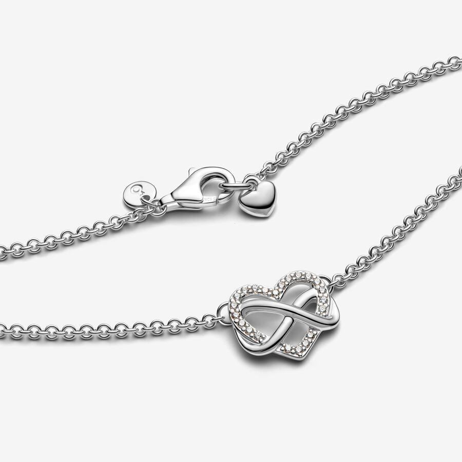 Colar Sparkling Infinity Heart