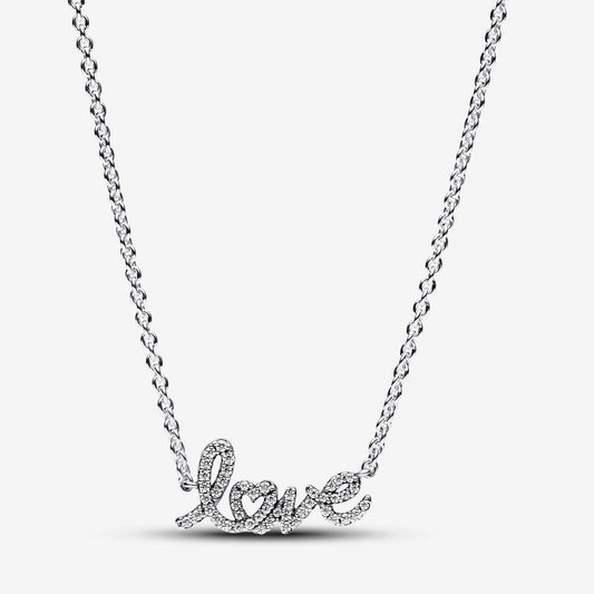 Colar Sparkling Handwritten Love