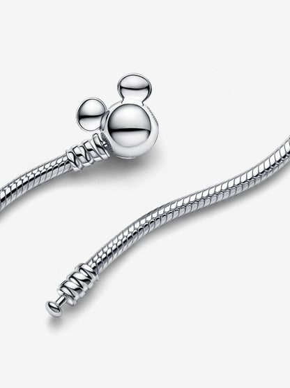 Colar Corrente Snake Mickey Disney Prata