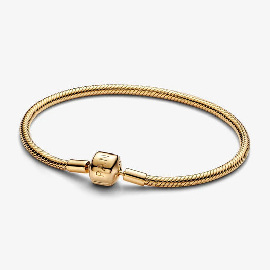 Pulseira Malha Snake Fecho Barril
