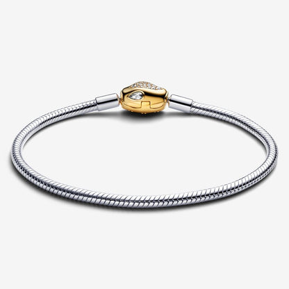 Pulseira de Corrente e Fecho Snake