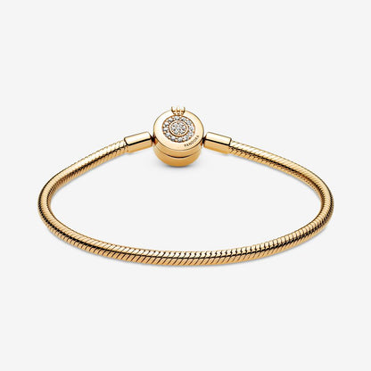 Pulseira Snake "O" Coroado Brilhante Pandora Moments