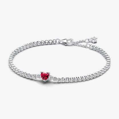 Pulseira de malha Coração Brilhante