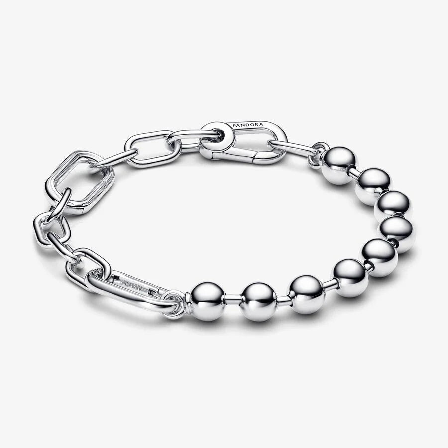 Pulseira Corrente de Elos e Esferas Metálicas Pandora ME