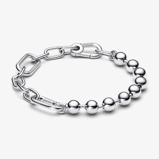 Pulseira Corrente de Elos e Esferas Metálicas Pandora ME