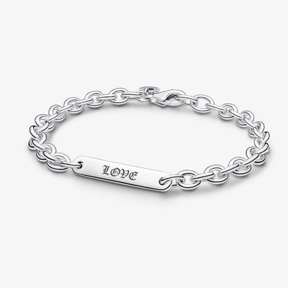 Pulseira de Elos com Barra Gravável