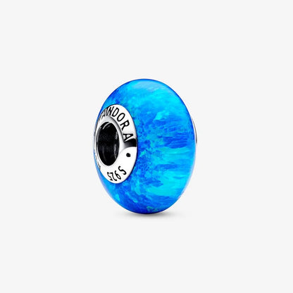 Conta Murano Opalescente Oceano Azul