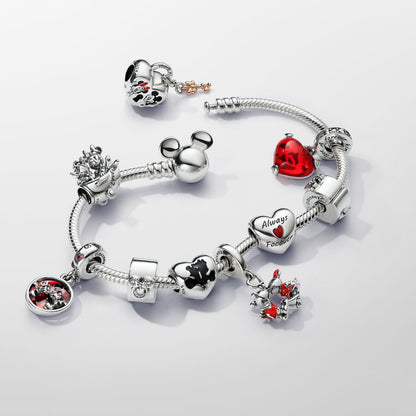 Pulseira Malha Snake Fecho Moments Mickey Disney